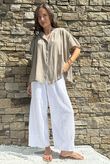 Asher Cap Sleeve Blouse Earth